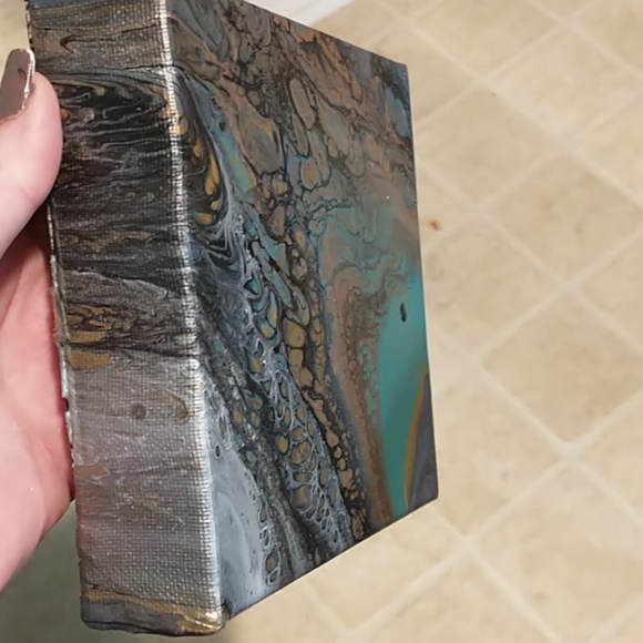 Hand painted 8 in x 8 in - Picture 2 of 3